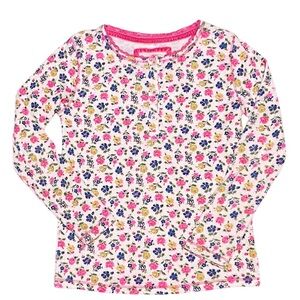 Mini Boden Floral Pointelle Shirt
